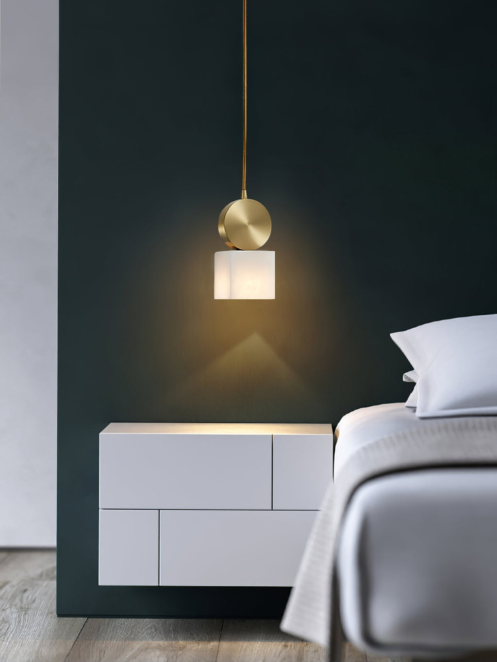 Etruscan Pendant Light Alabaster & Brass | ventumra