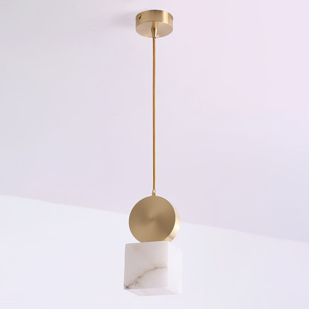 Etruscan Pendant Light Alabaster & Brass | ventumra