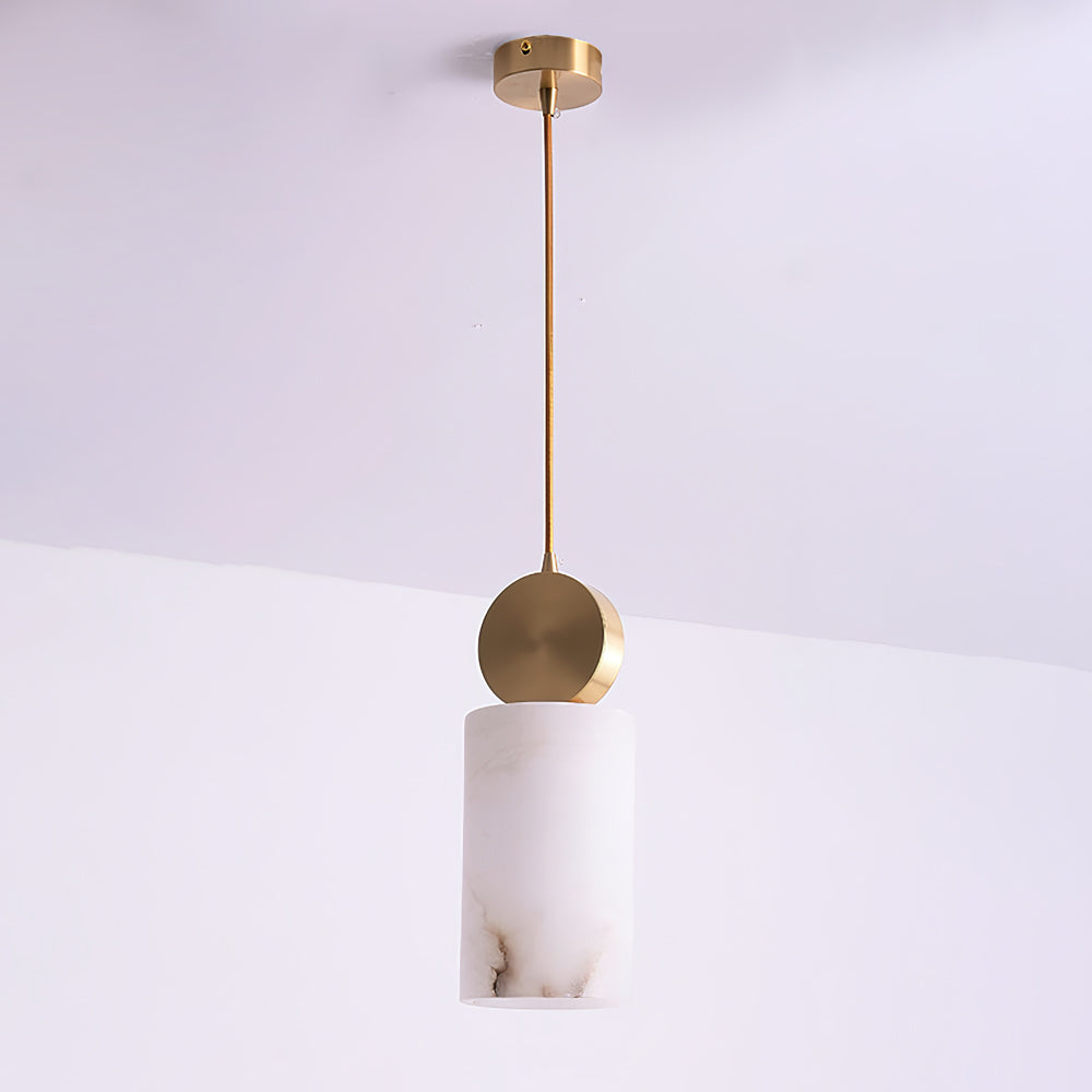Etruscan Pendant Light Alabaster & Brass | ventumra