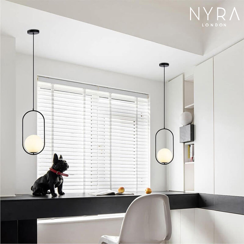 LumoSphere Pendant Light With Opal Glass Sphere Diffuser