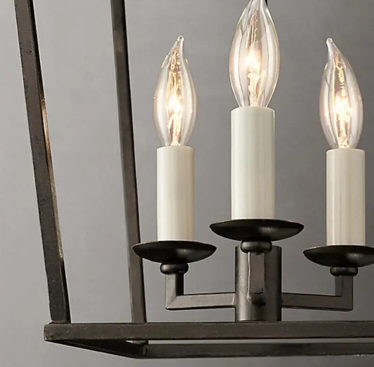 Asteron Retro Candle Cage Pendant Light for Dining Rooms