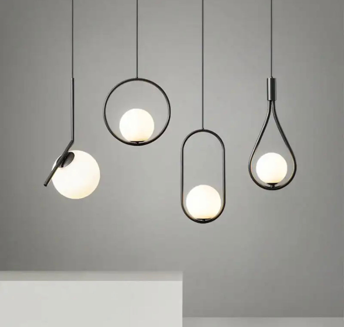 LumoSphere Pendant Light With Opal Glass Sphere Diffuser