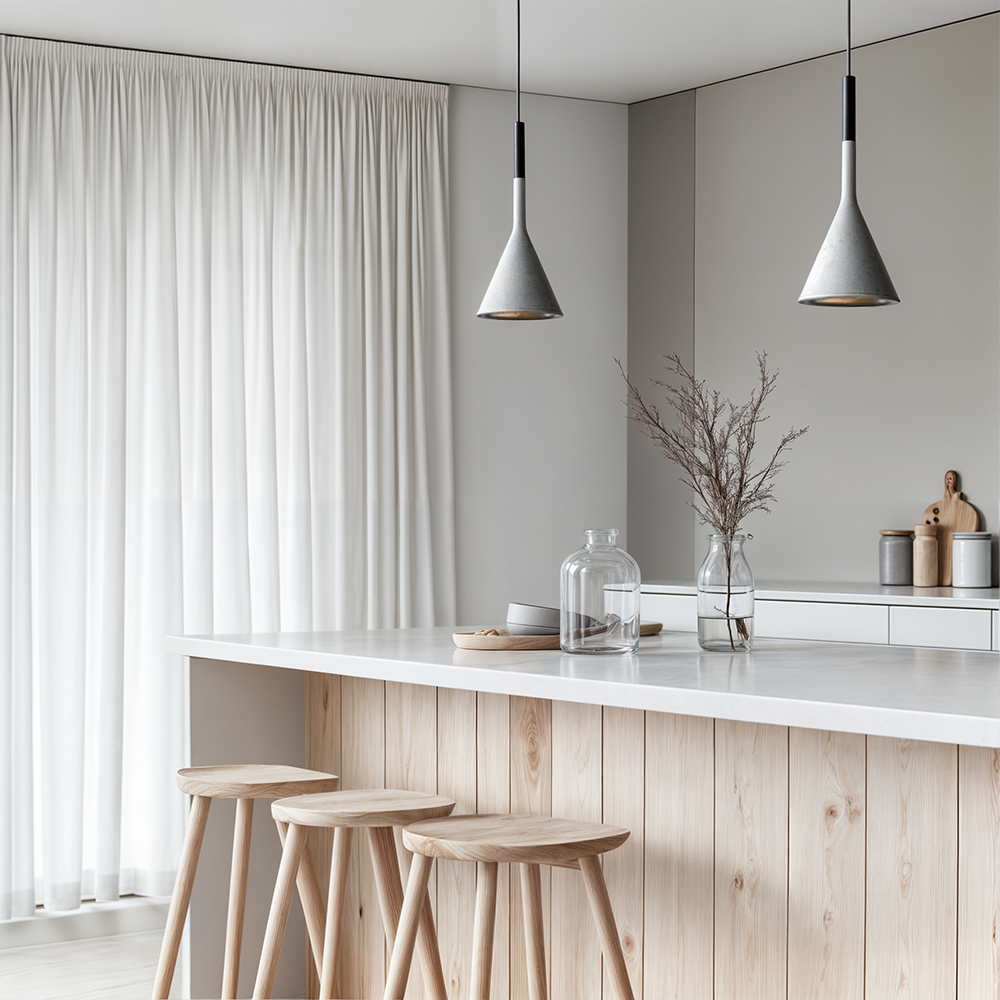 NovaLume Minimal Pendant Lights With Adjustable Cord In Multiple Colors