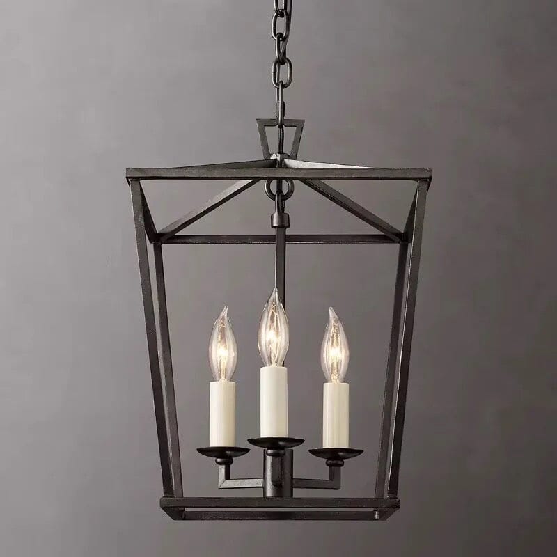Asteron Retro Candle Cage Pendant Light for Dining Rooms