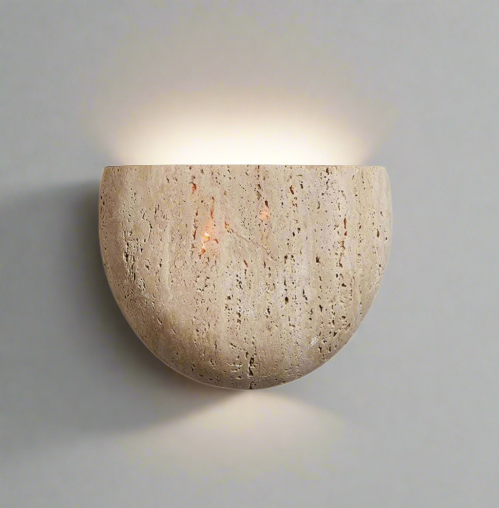Plaster Half Bowl Wall Light | Ventumra