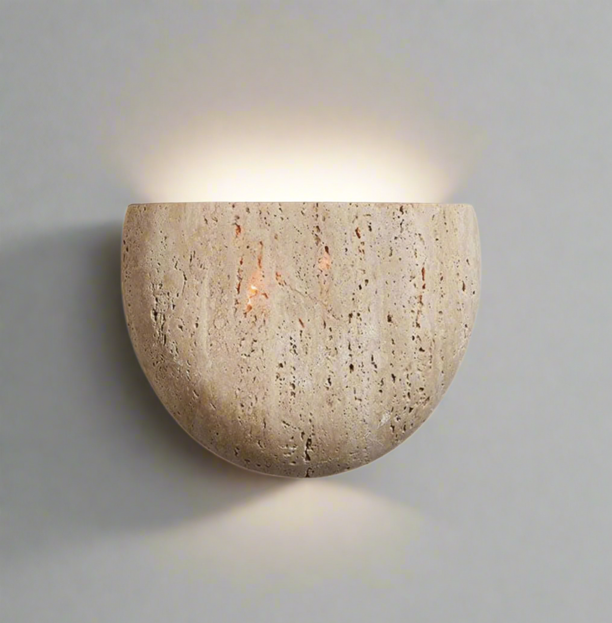 Plaster Half Bowl Wall Light | Ventumra