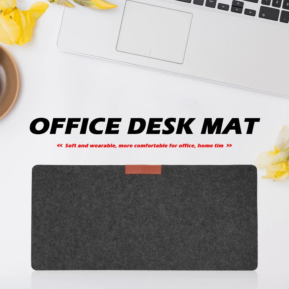 PureDesk Schreibtischunterlage aus weichem Filz – Ergonomische Handgelenkauflage & rutschfeste Unterseite