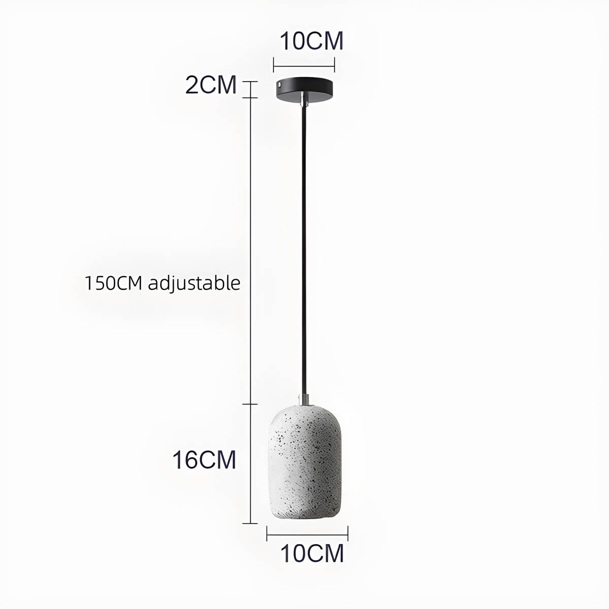 ForgeLine Industrial Pendant Light In Iron Finish For Modern Spaces