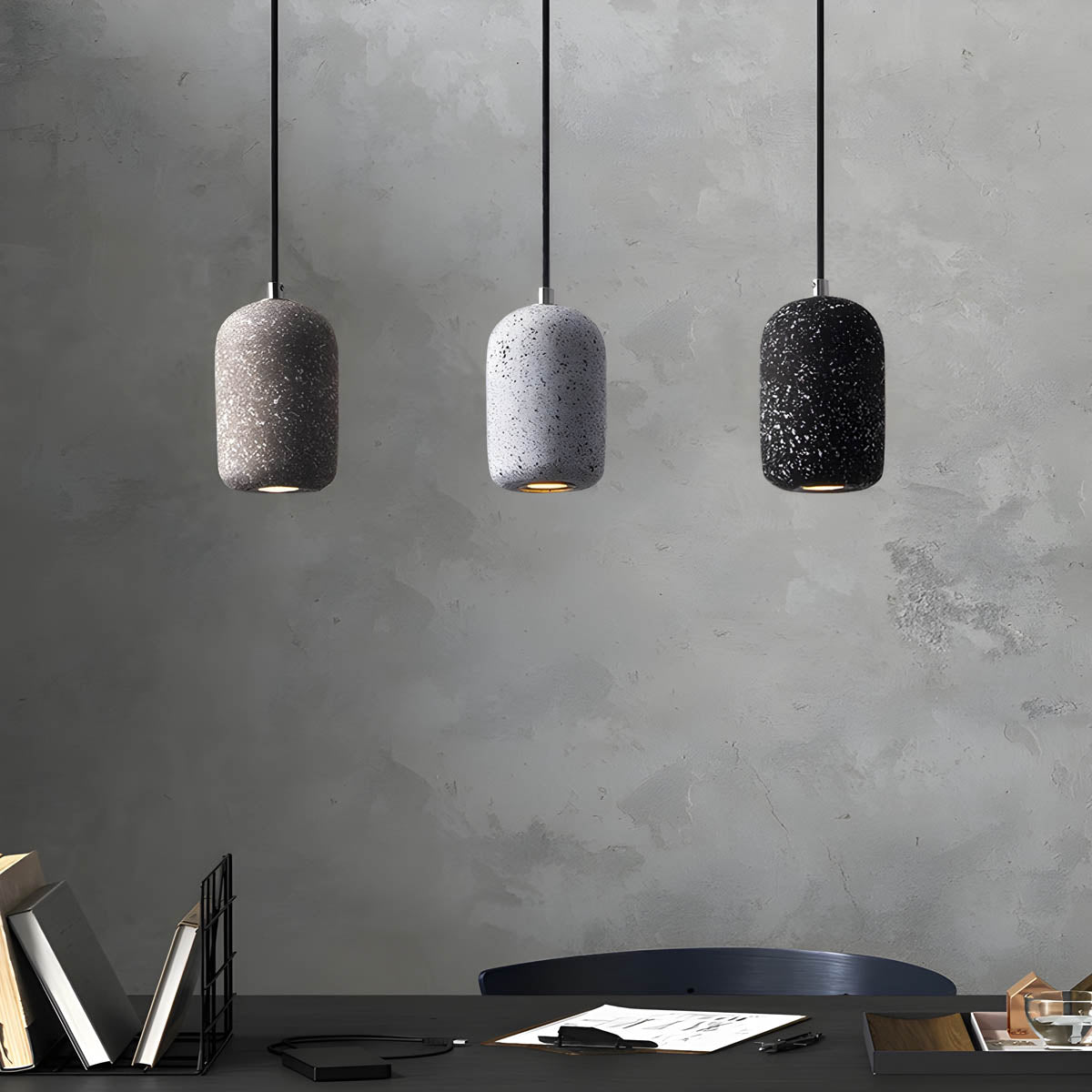 ForgeLine Industrial Pendant Light In Iron Finish For Modern Spaces