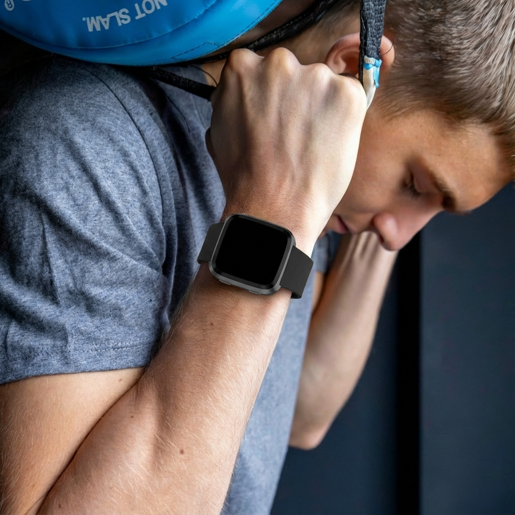 Fitbit Versa och Versa 2 – svart silikonarmband | Ventumra