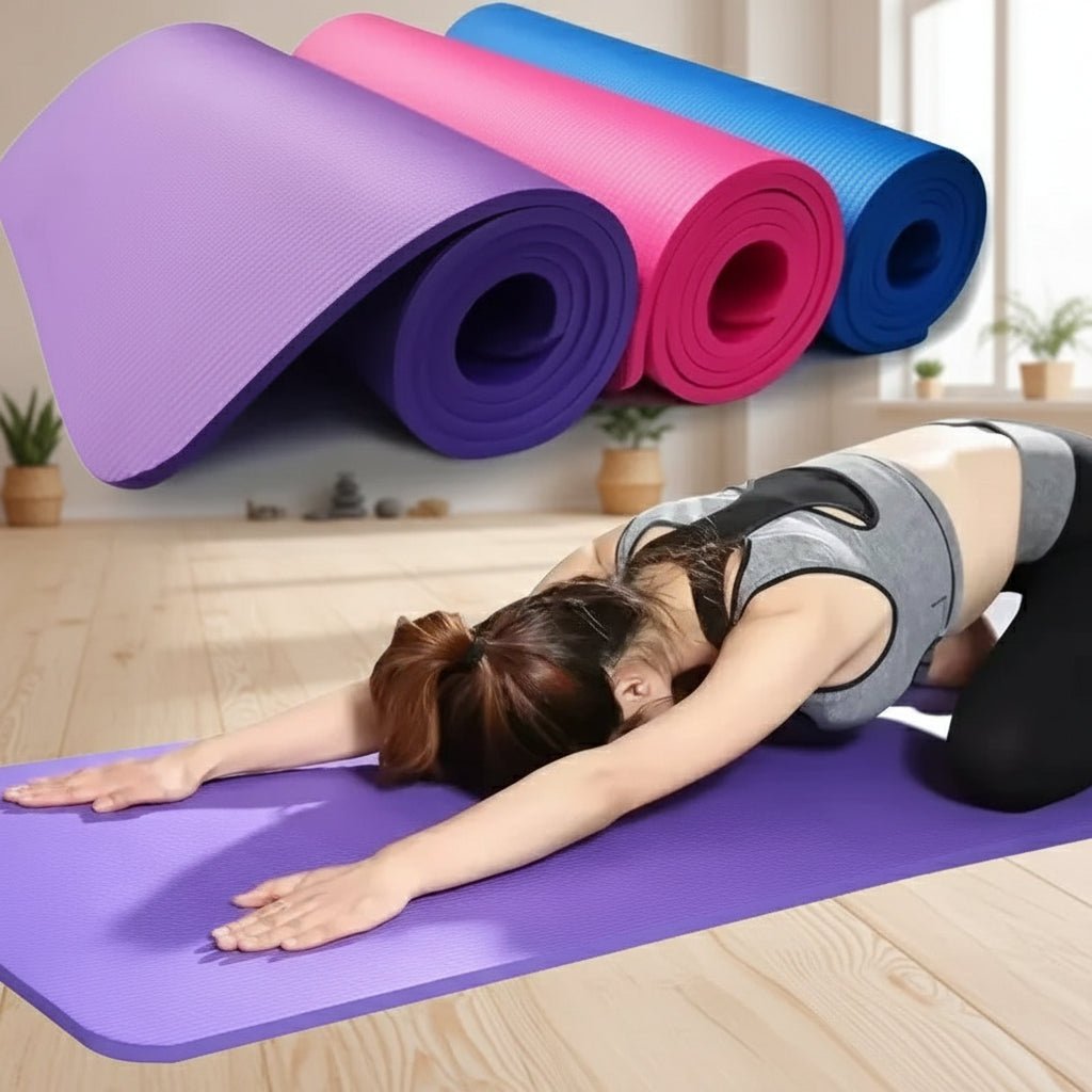 AuroraFlex Non-Slip 185 Cm Exercise Mat — Extra Large Training Surface