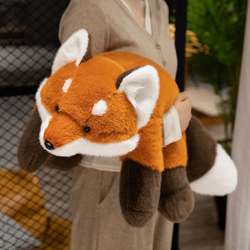 FluffleBuddy zacht vossenknuffeldier — afgerond silhouet, knusse vorm
