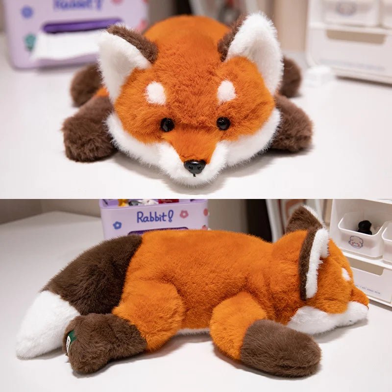 FluffleBuddy zacht vossenknuffeldier — afgerond silhouet, knusse vorm