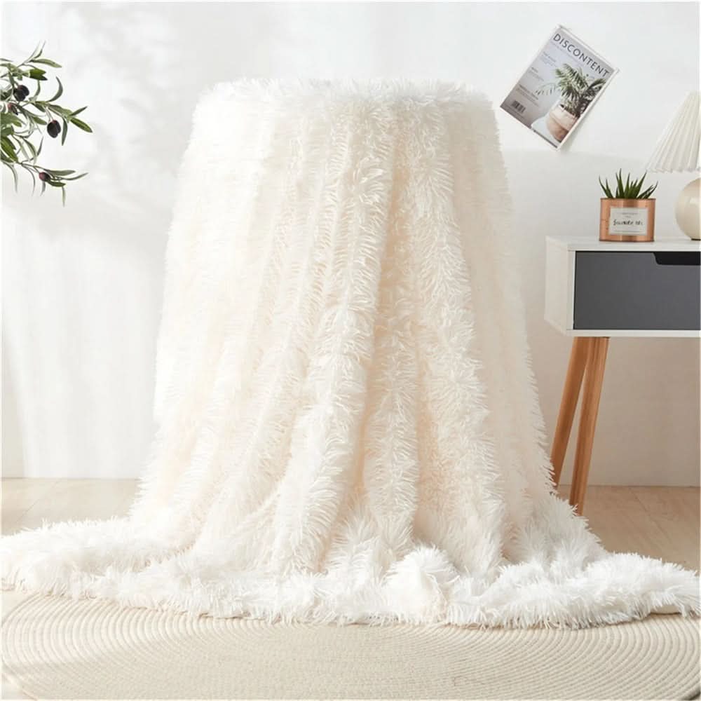 VelvetLush Coperta in ecopelliccia — Superficie morbida e testurizzata, trattiene il calore