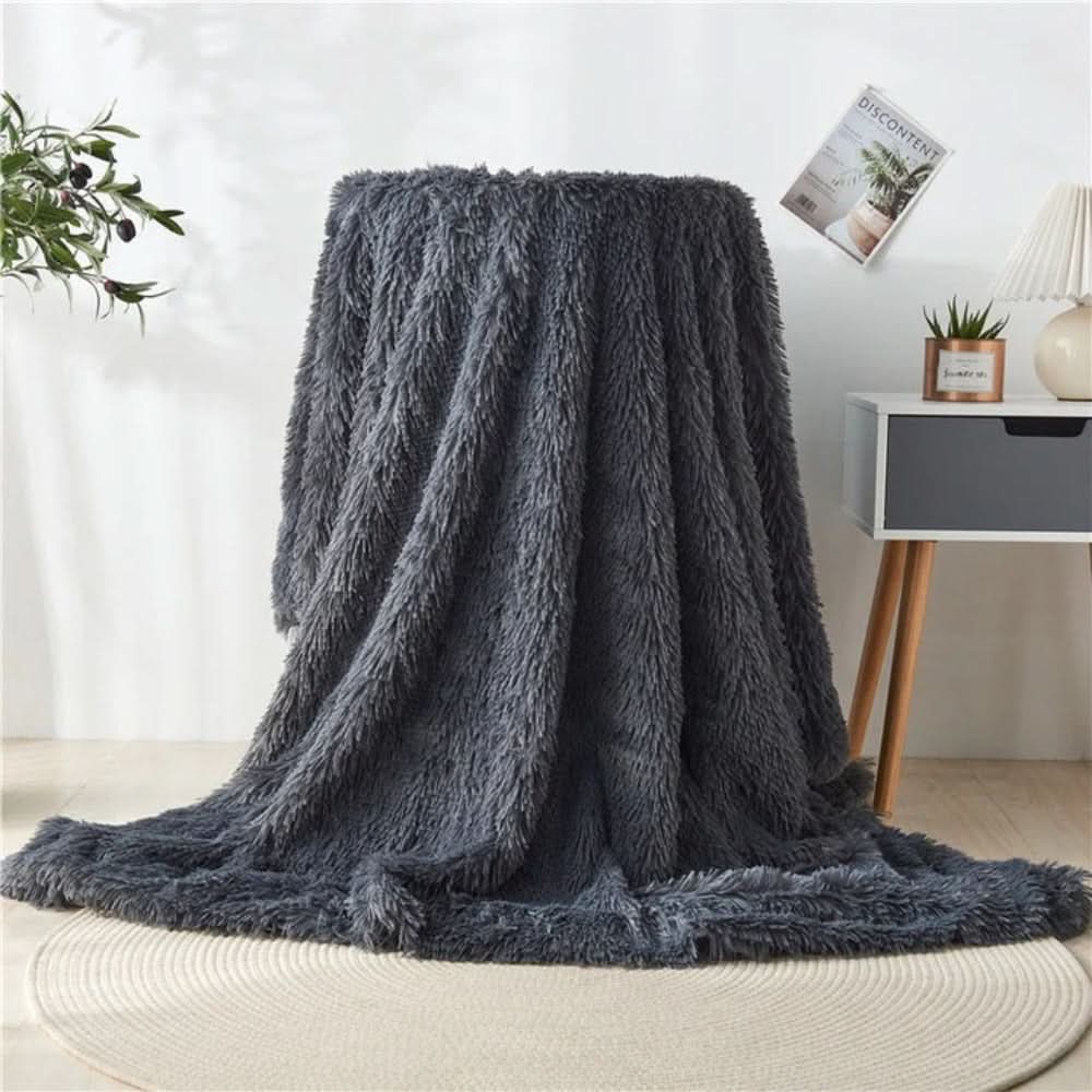VelvetLush Coperta in ecopelliccia — Superficie morbida e testurizzata, trattiene il calore