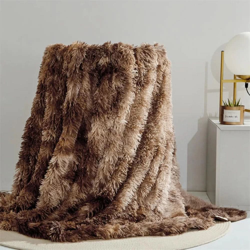 VelvetLush Coperta in ecopelliccia — Superficie morbida e testurizzata, trattiene il calore