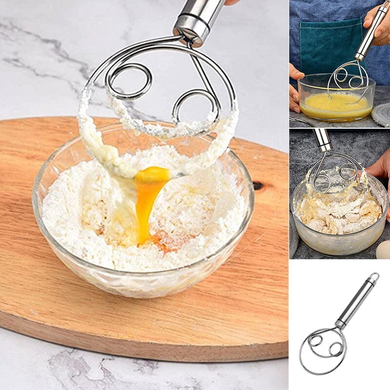 MixMaster Pro Compact Stainless Steel Dough Mixer, Lightweight