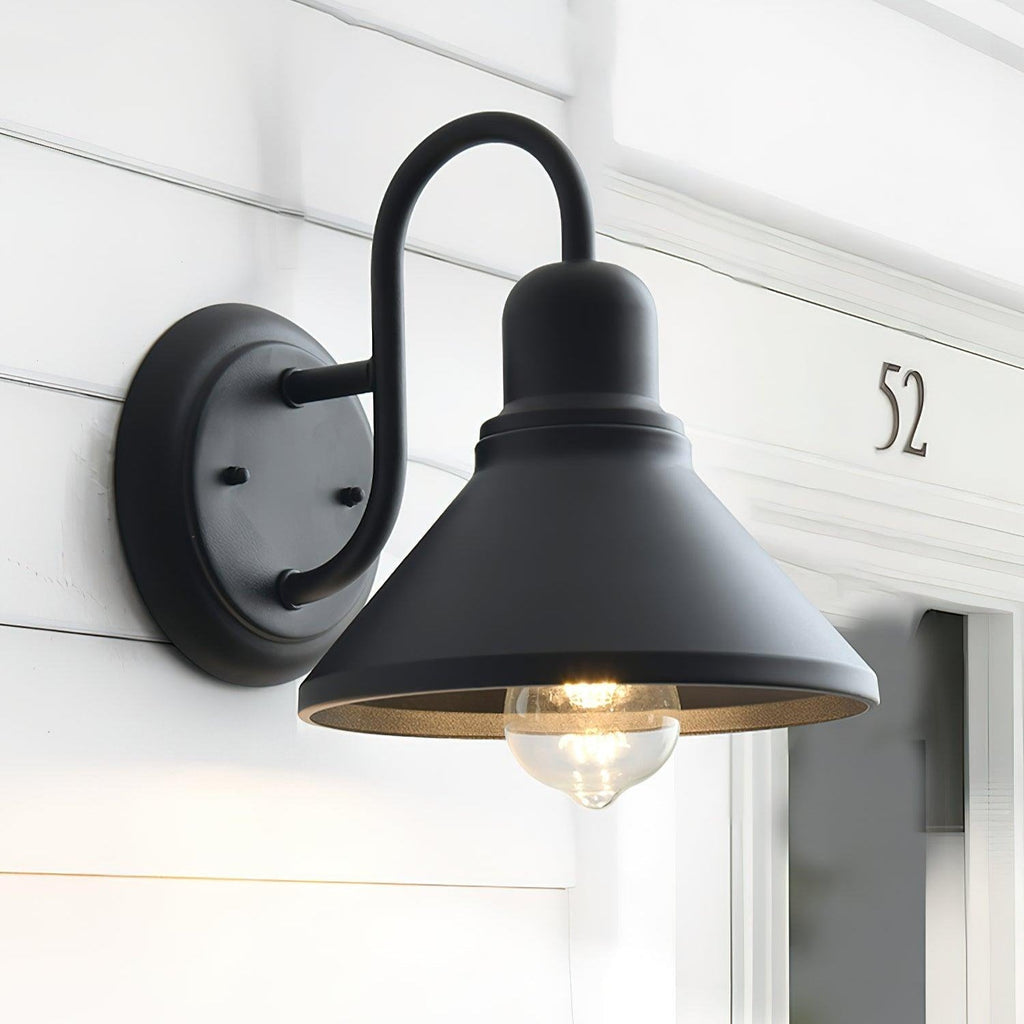 Ray Vintage Cone-shaped Ourdoor Wall Lamp | ventumra
