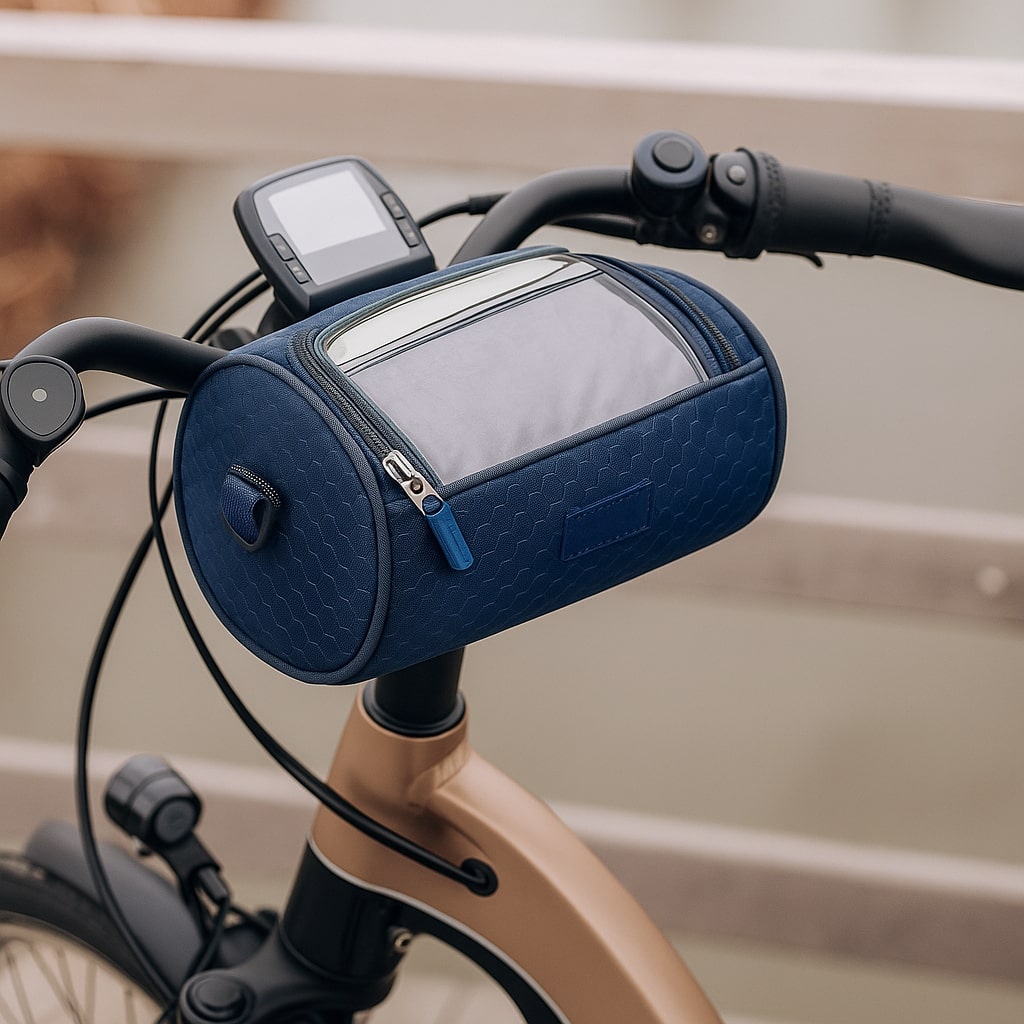 Waterproof Handlebar Bike Bag with Touchscreen Phone Holder