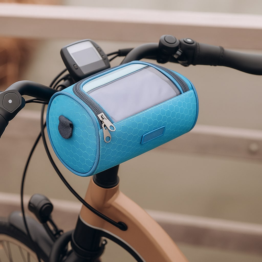 Waterproof Handlebar Bike Bag with Touchscreen Phone Holder
