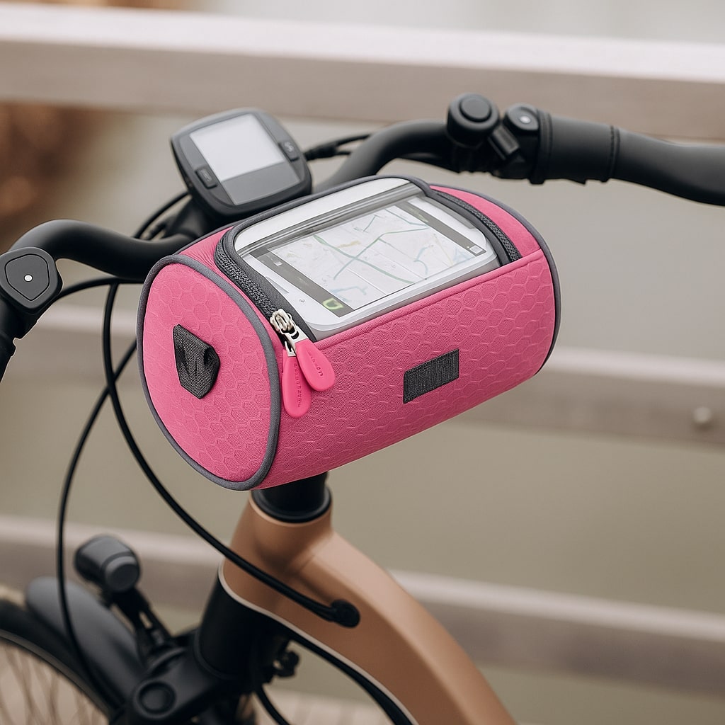 Waterproof Handlebar Bike Bag with Touchscreen Phone Holder