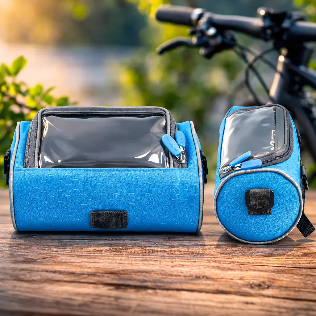 Waterproof Handlebar Bike Bag with Touchscreen Phone Holder