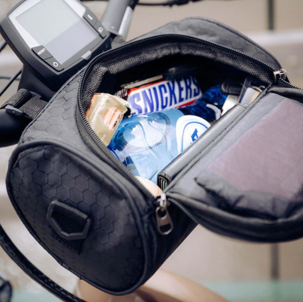 Waterproof Handlebar Bike Bag with Touchscreen Phone Holder