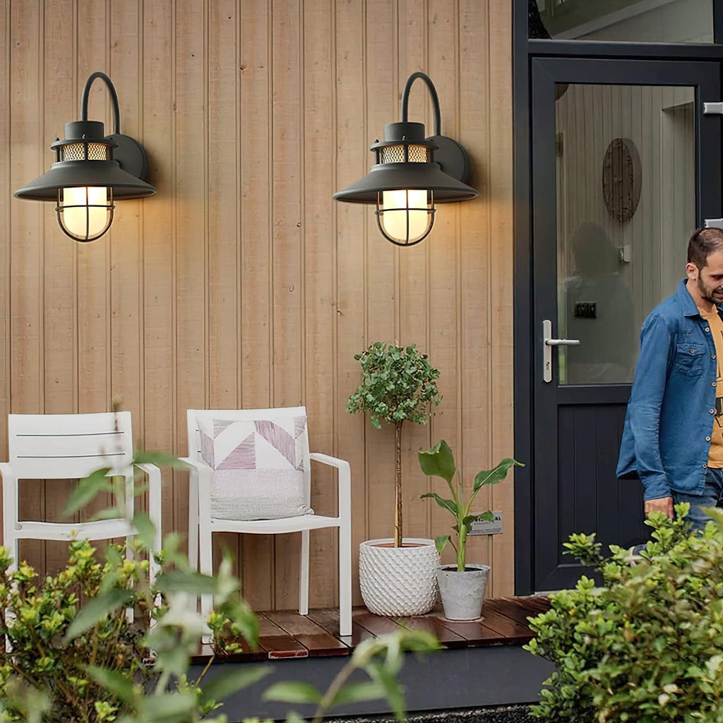 Marcell | Industrial Outdoor Lamp for Covered Patios