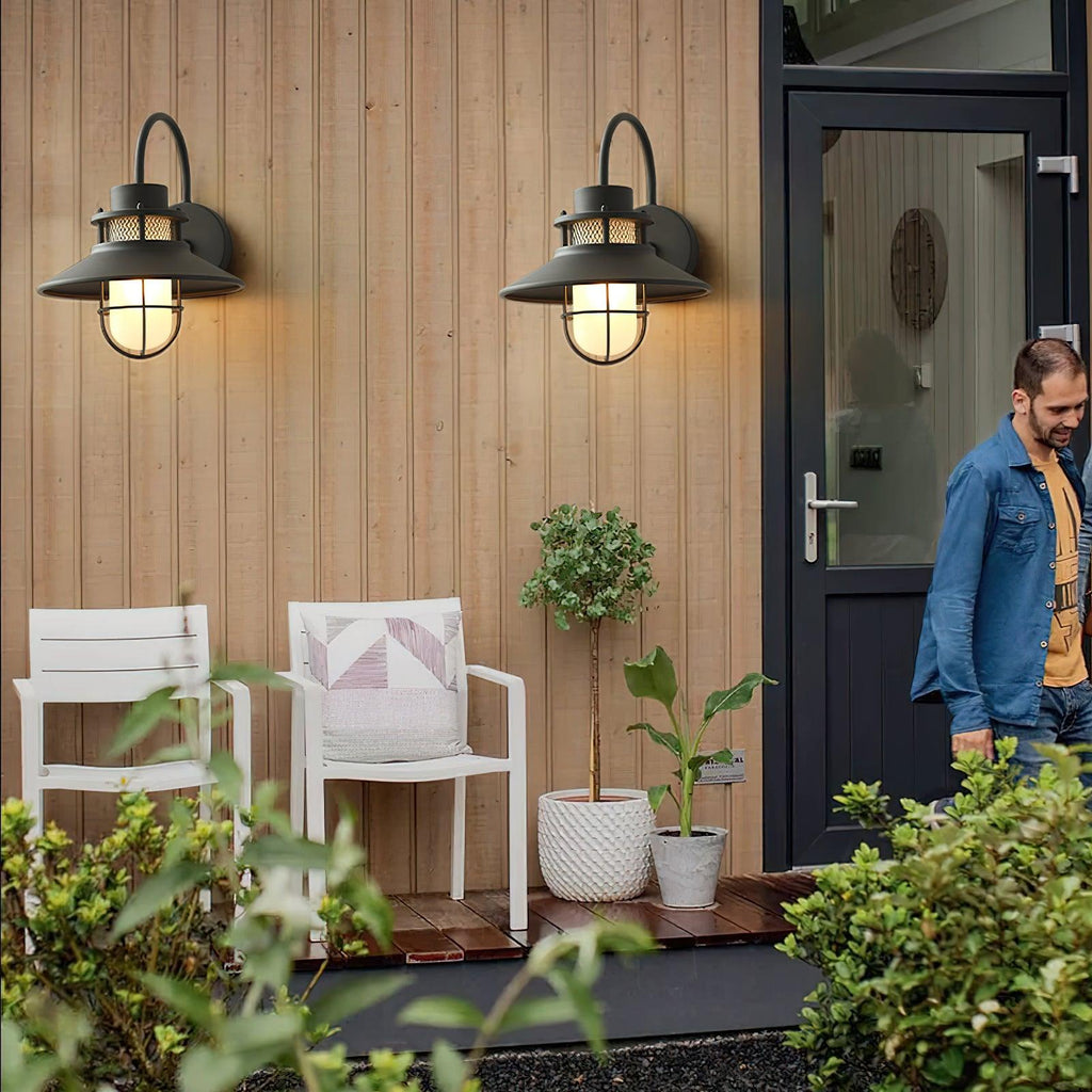 Marcell | Industrial Outdoor Lamp for Covered Patios