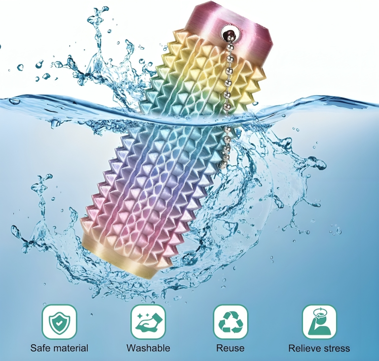 Pocket Spiky Stress Relief Gadget — Calm and Focus