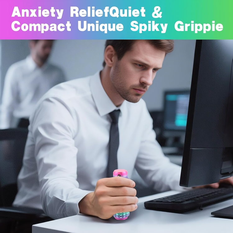 Pocket Spiky Stress Relief Gadget — Calm and Focus