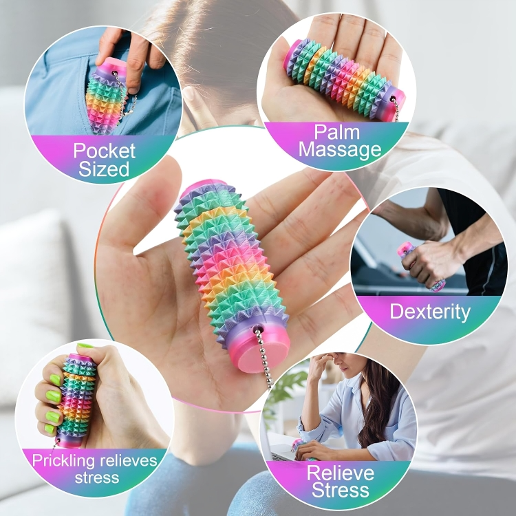 Pocket Spiky Stress Relief Gadget — Calm and Focus