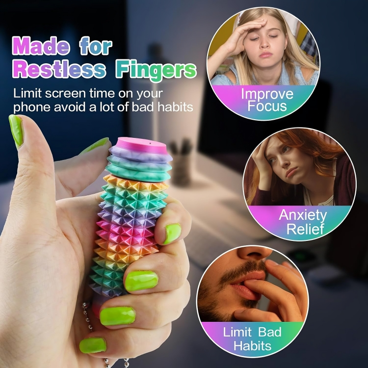 Pocket Spiky Stress Relief Gadget — Calm and Focus