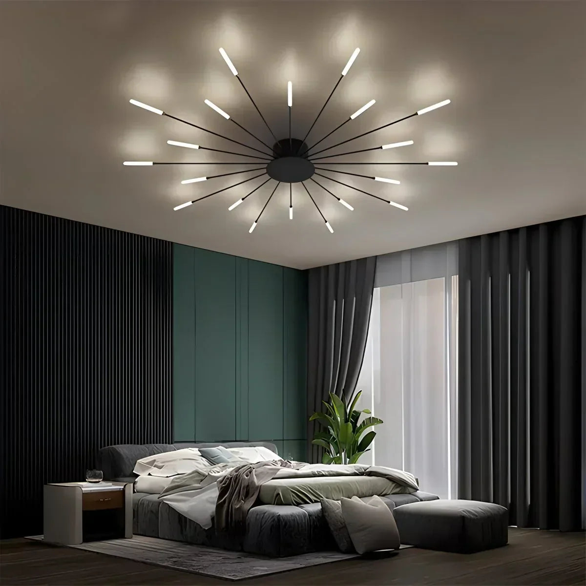 Taklampe med fyrverkeristjerne for moderne hjem | Ventumra