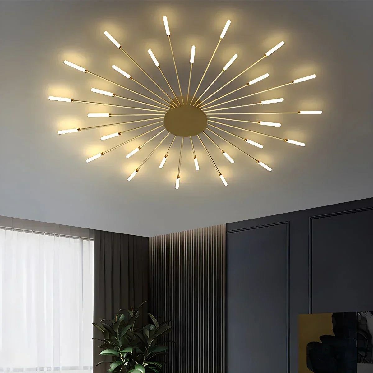 Taklampe med fyrverkeristjerne for moderne hjem | Ventumra