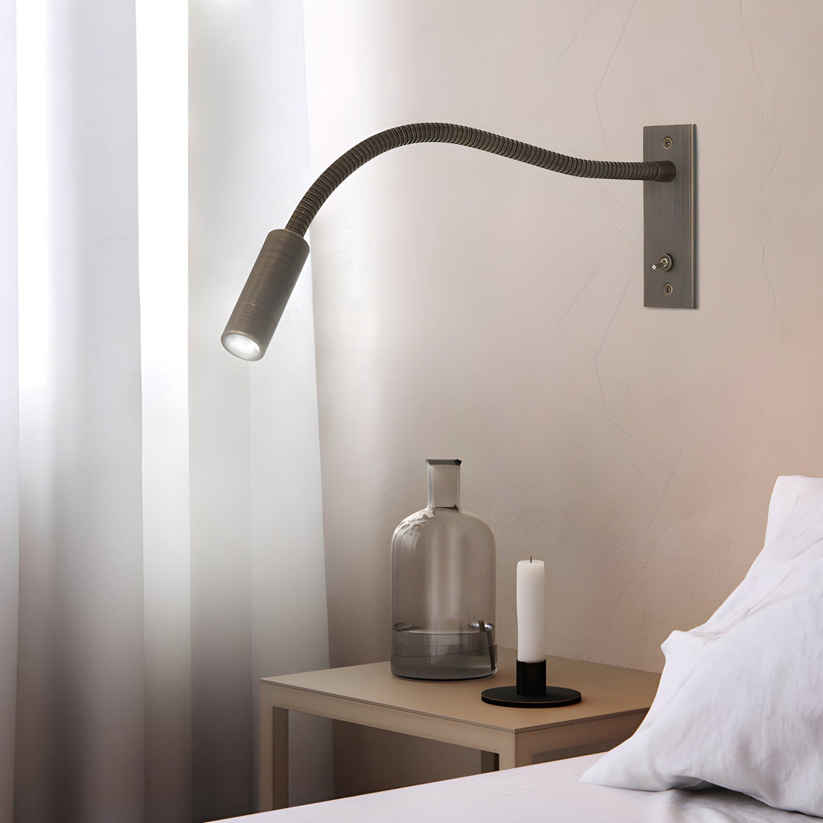 Adjustable LED Gooseneck Wall Light | Ventumra
