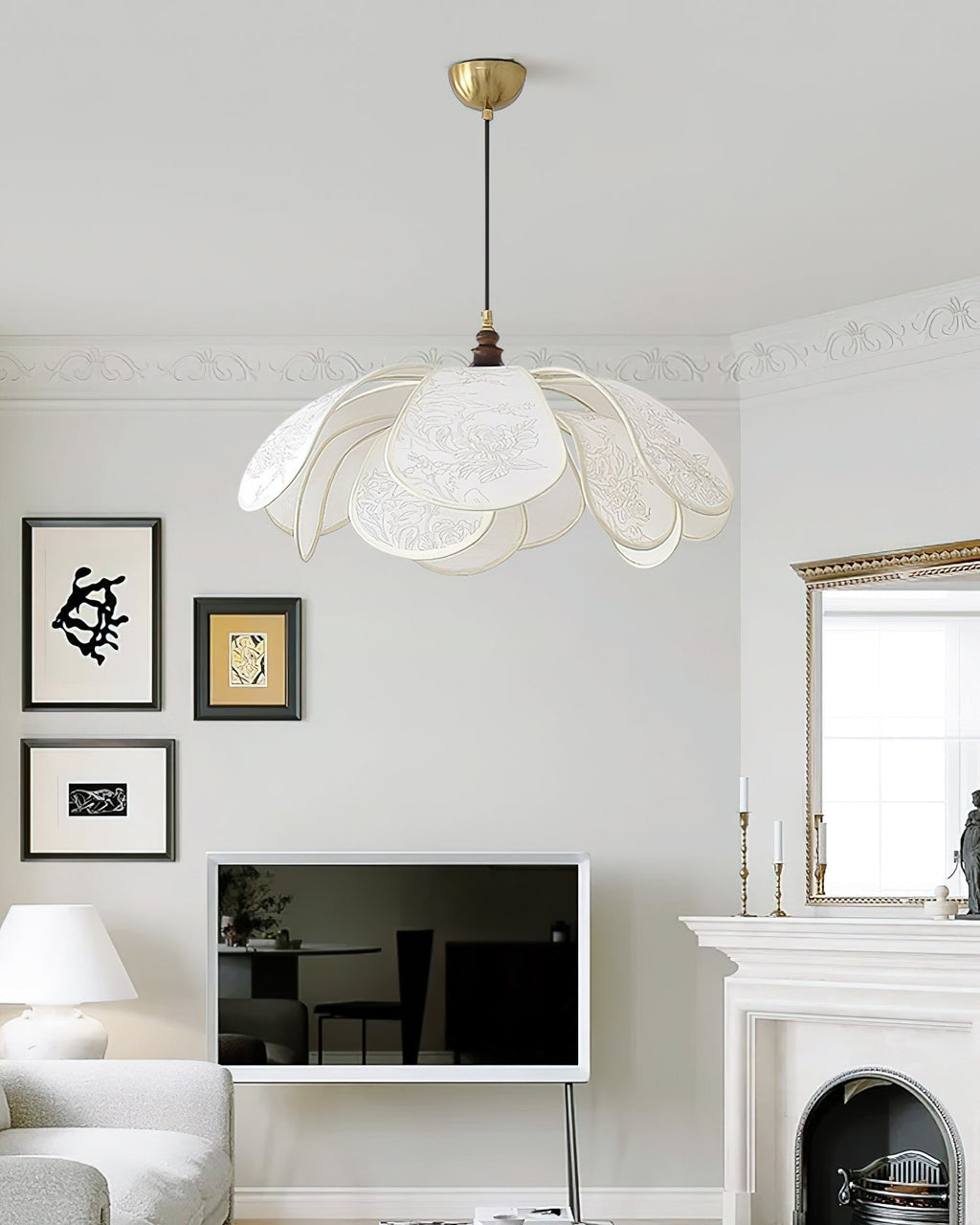 Liora Bloom Modern Pendant Light With E26 E27 LED Compatible
