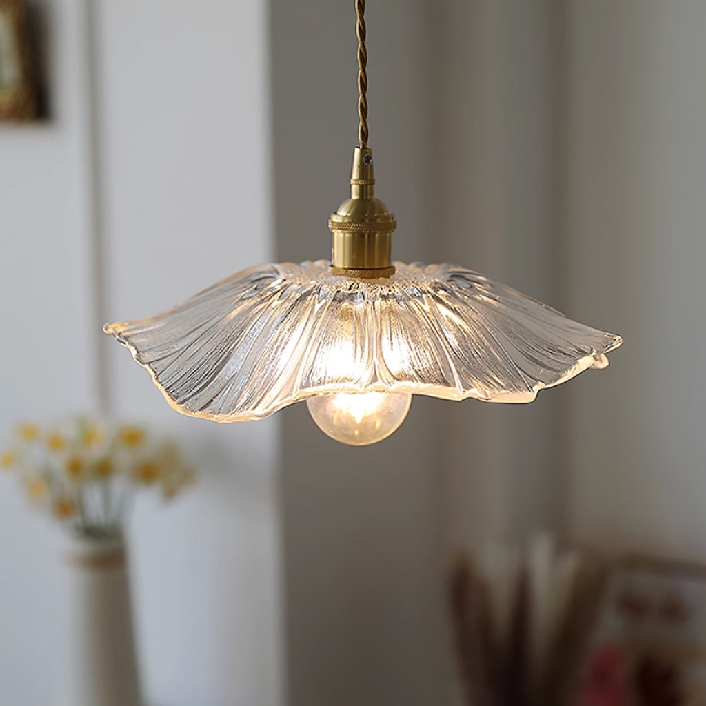 Calia Flower-lampe i glass for tak/oppheng | ventumra