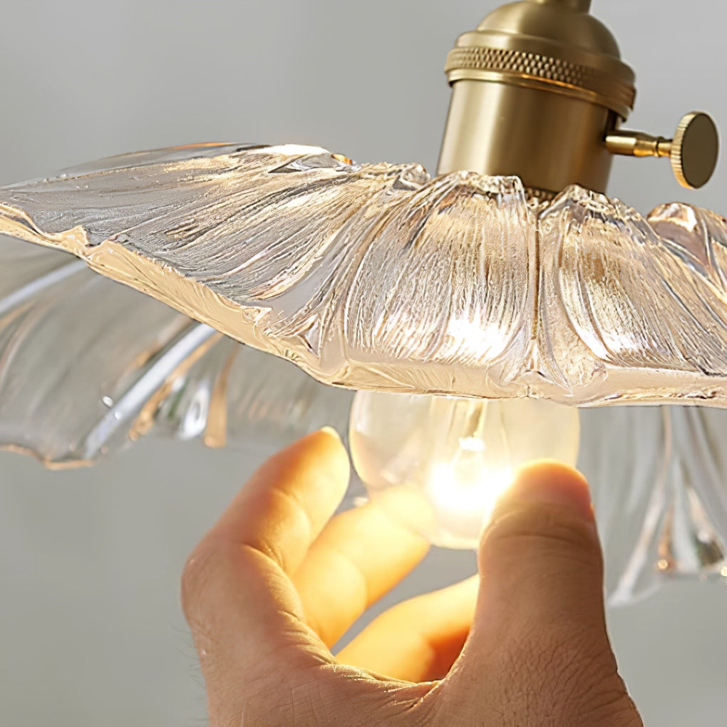 Calia Flower-lampe i glass for tak/oppheng | ventumra