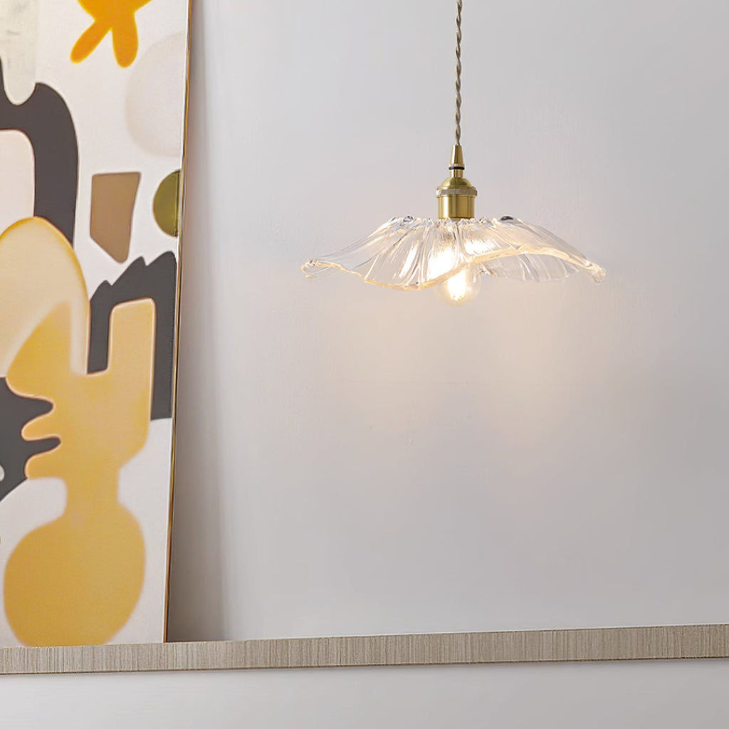 Calia Flower-lampe i glass for tak/oppheng | ventumra