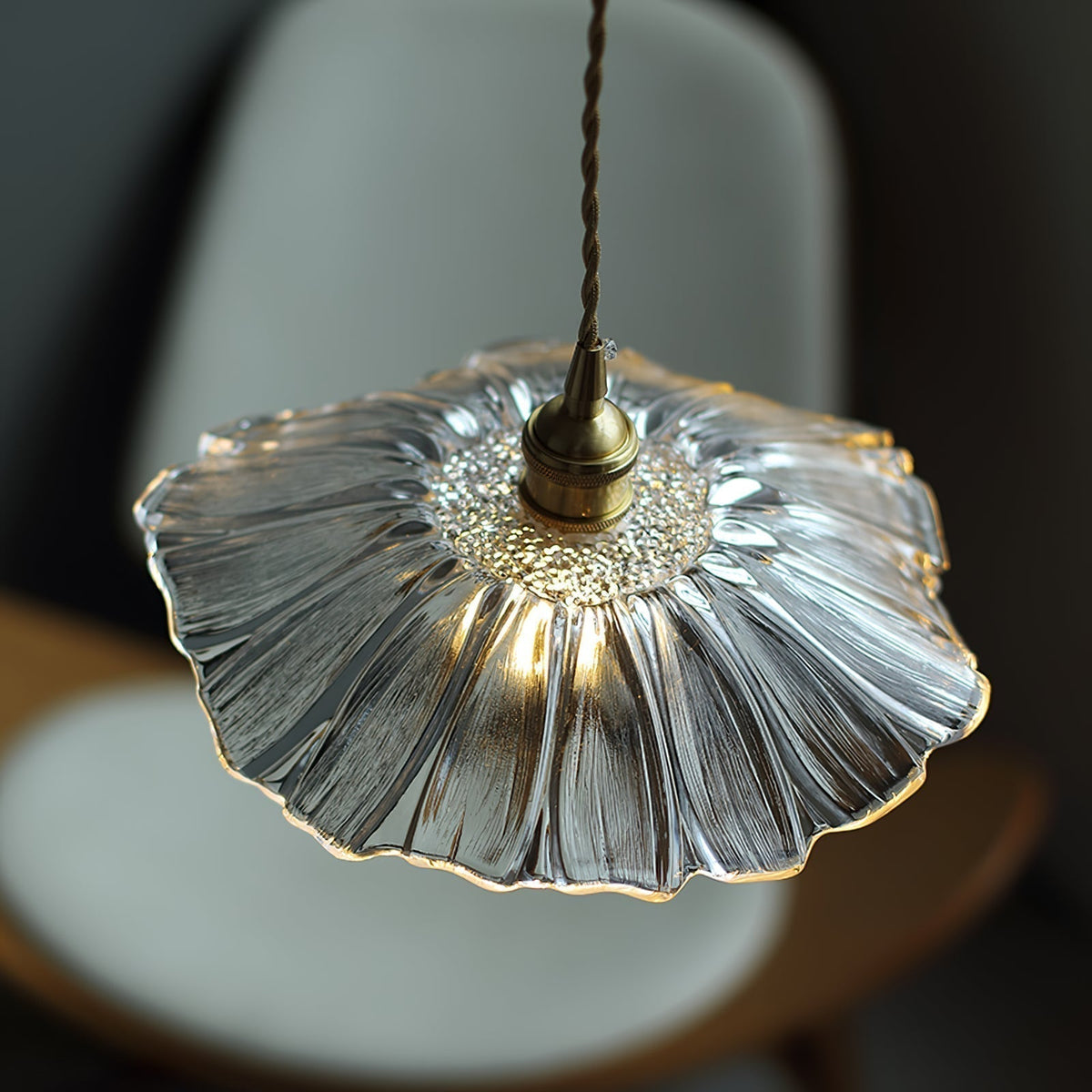 Calia Flower-lampe i glass for tak/oppheng | ventumra