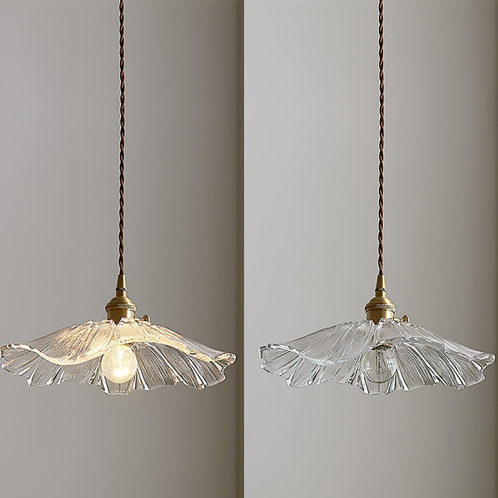 Calia Flower-lampe i glass for tak/oppheng | ventumra