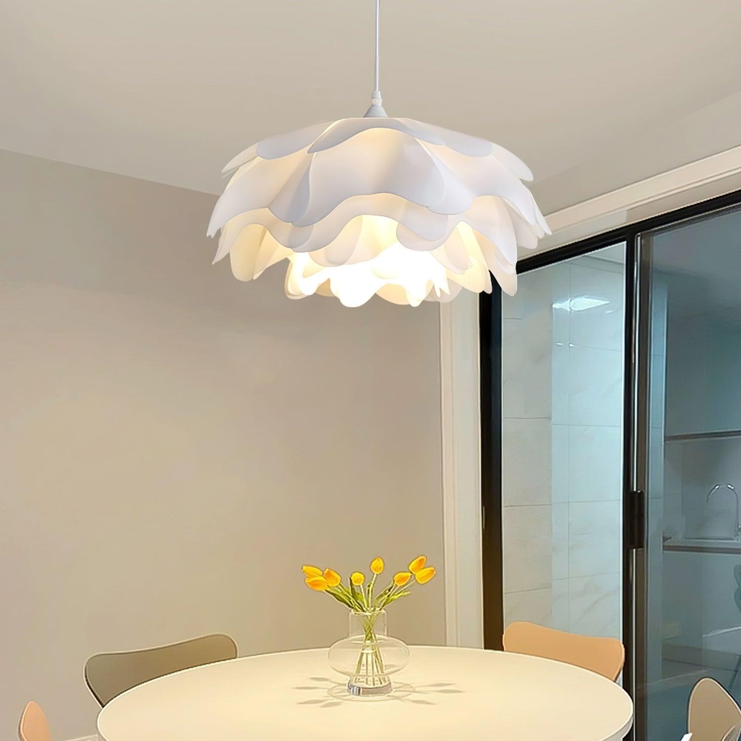 FloraGlow Petal Pendant Lamp | White Soft Diffuse Light