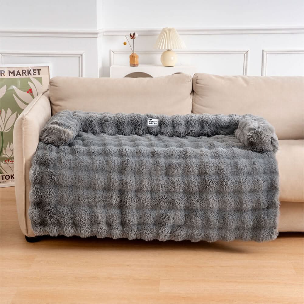 DreamNest gemütliches Hundesofabett – tiefes Nestdesign, verstärkte rutschfeste Unterseite