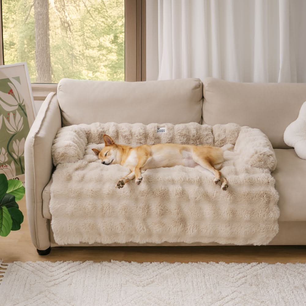 DreamNest gemütliches Hundesofabett – tiefes Nestdesign, verstärkte rutschfeste Unterseite