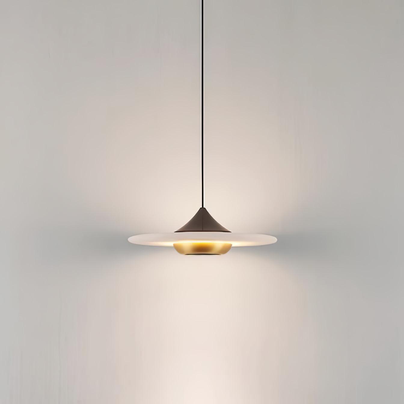 Orbis Modern Marble Flying Saucer Pendant Ceiling Light