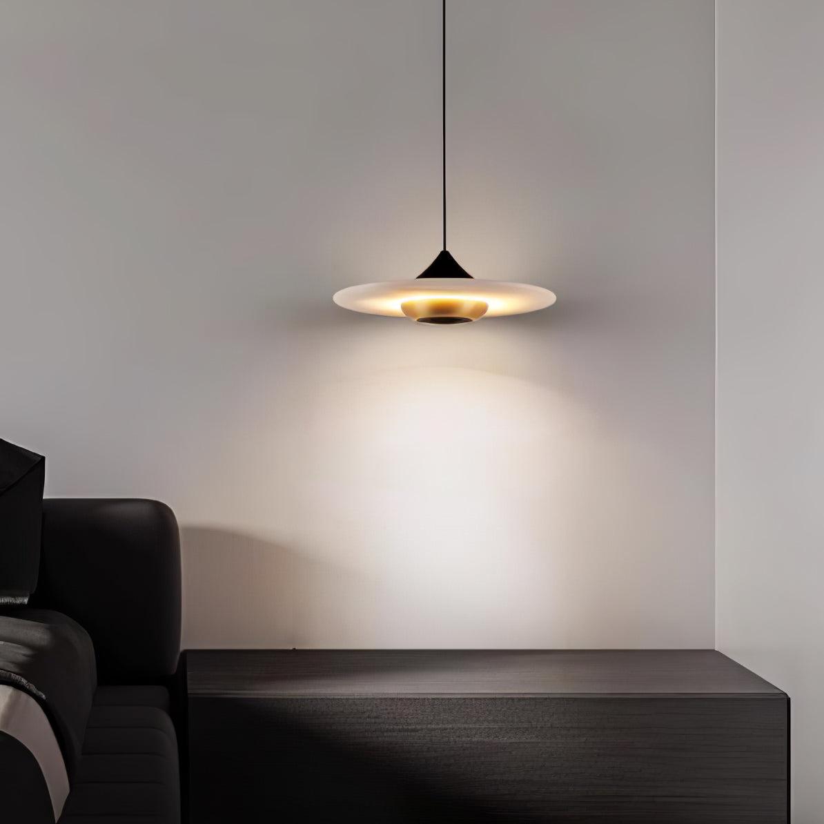 Orbis Modern Marble Flying Saucer Pendant Ceiling Light