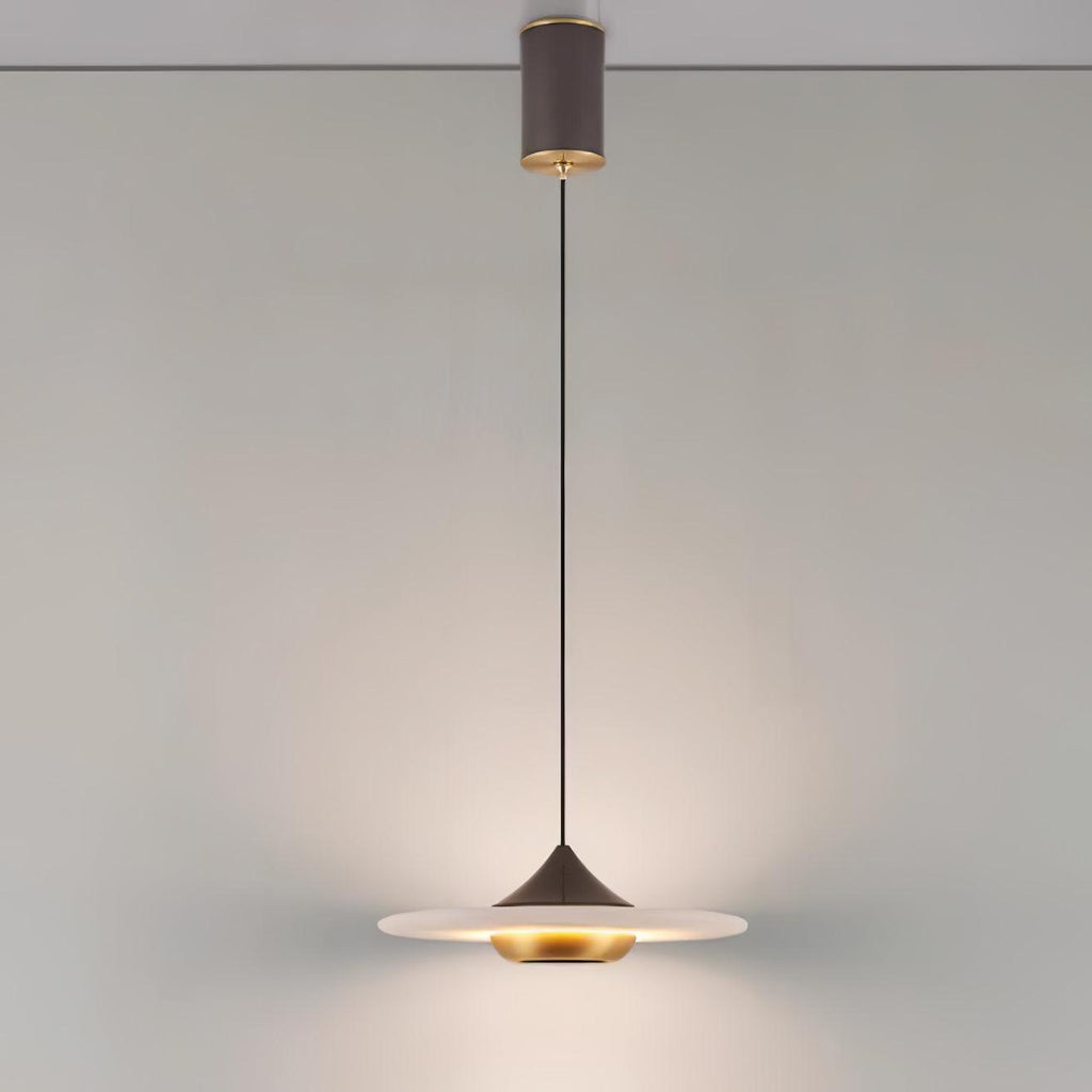 Orbis Modern Marble Flying Saucer Pendant Ceiling Light