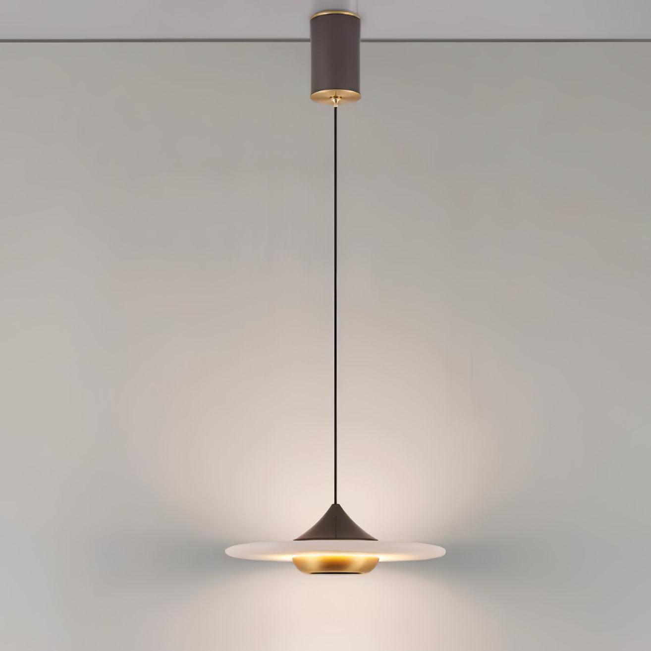 Orbis Modern Marble Flying Saucer Pendant Ceiling Light