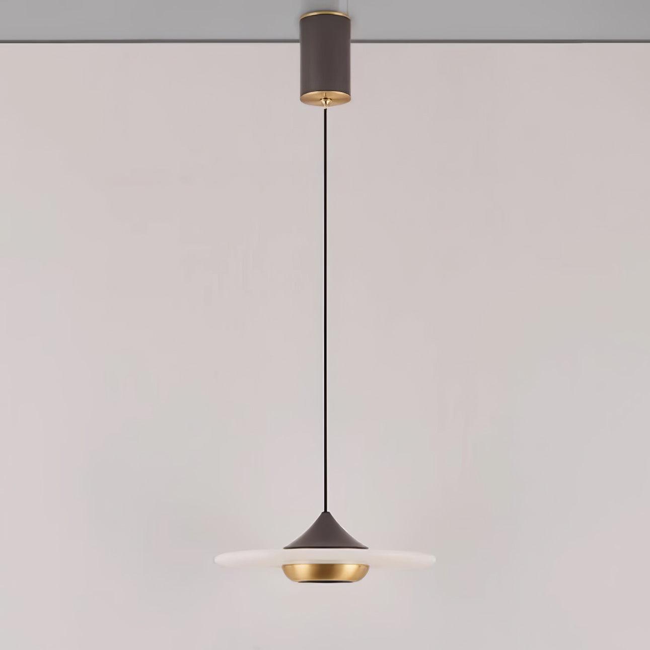 Orbis Modern Marble Flying Saucer Pendant Ceiling Light